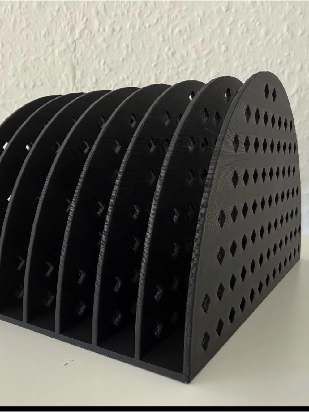 Cutting board organizer holds up to seven